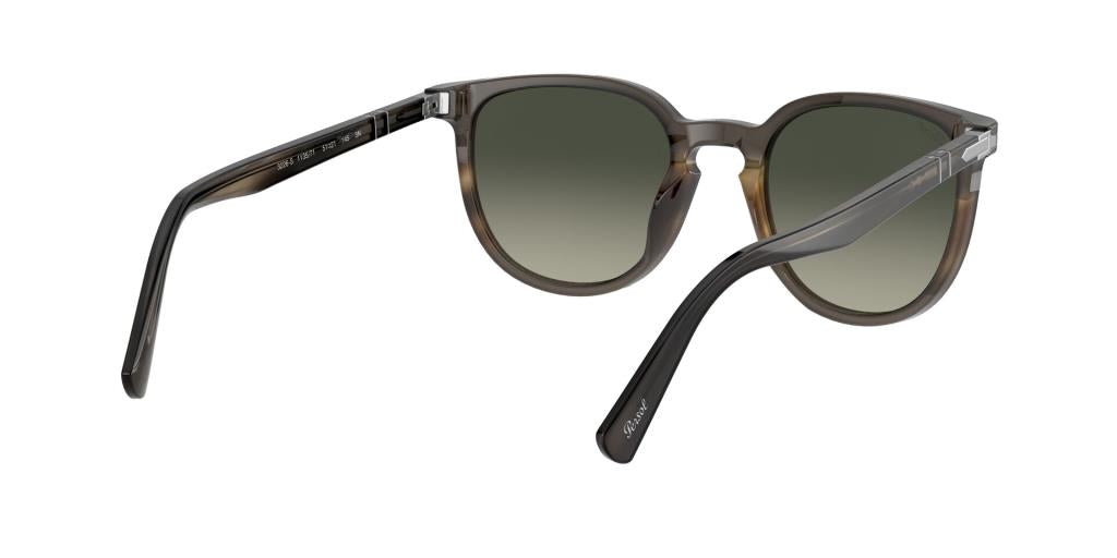 Солнцезащитные очки Persol Черные в полоску Серые в полоску Серые 0PO3226S