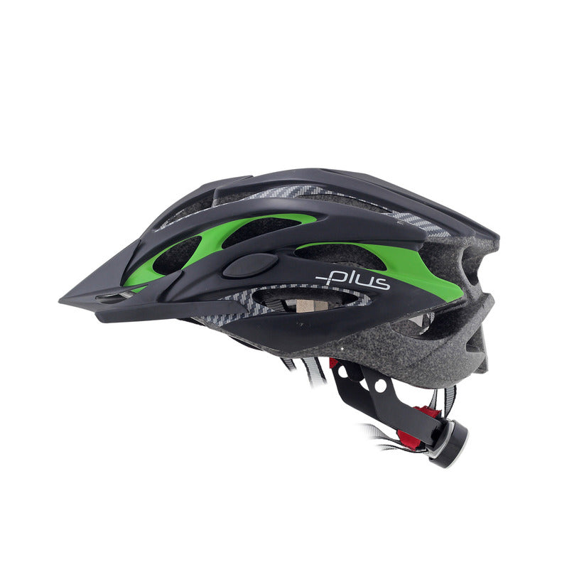 PLUS MV-29 LIGHTED MTB BICYCLE HELMET BLACK-RED