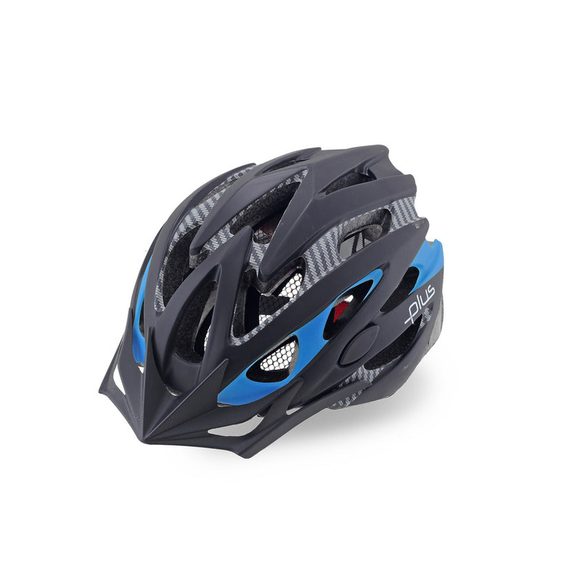 PLUS MV-29 LIGHTED MTB BICYCLE HELMET BLACK-BLUE