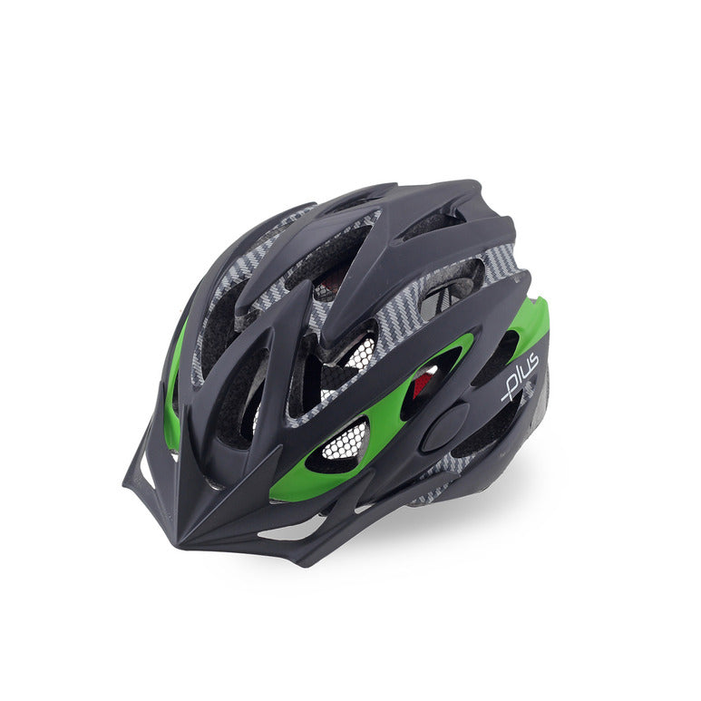 PLUS MV-29 LIGHTED MTB BICYCLE HELMET BLACK-WHITE