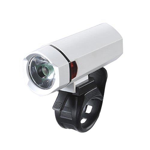Plus Plf-8507C 1W Яркий светодиодный водонепроницаемый передний велосипедный фонарь с питанием от батареи Белый