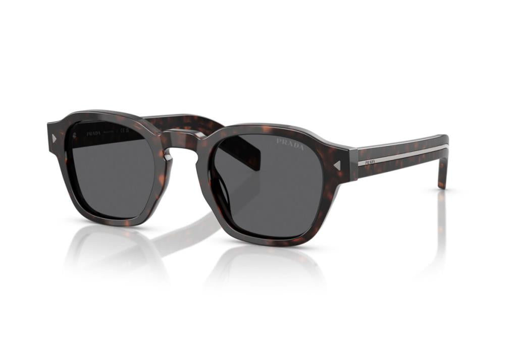 Солнцезащитные очки Prada 0PR A16S 49 Ekartman 17N731 Tartaruga Radica Dark Grey
