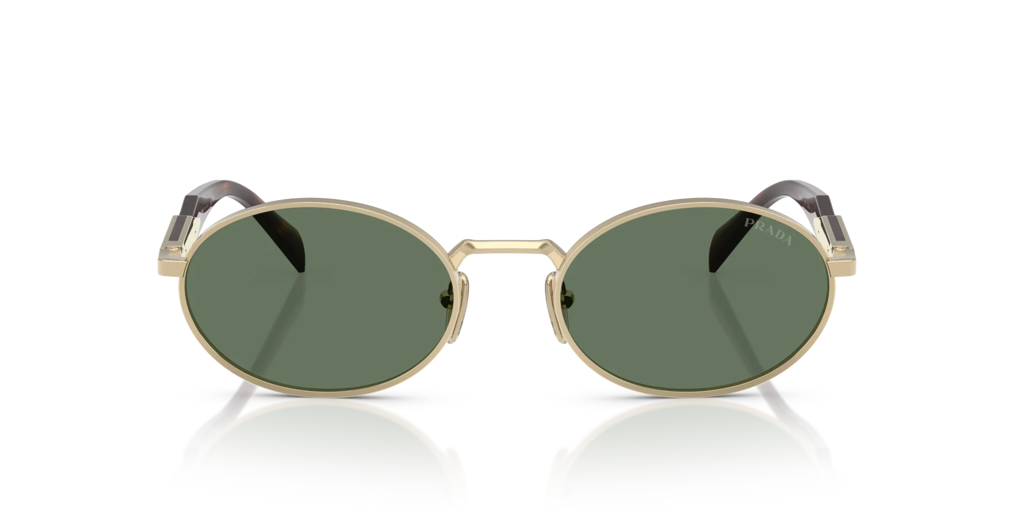 Prada PR 65ZS Kadın Güneş Gözlüğü ZVN70L Pale Gold Dark Green 55 Ekartman