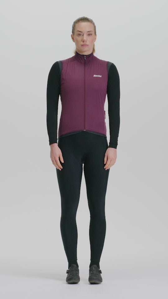 Santini Guard Nimbus Kadın Yağmurluk Rüzgarlık Yelek SP55275GUARDNIMB
