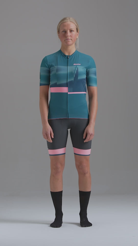 Santini MIRAGE Women's Cycling Jersey 3S940L75RMIRAG