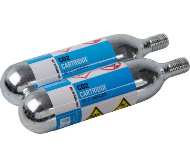 Pro Compressed Air Cartridge 2x 25Gr Co2 Tube