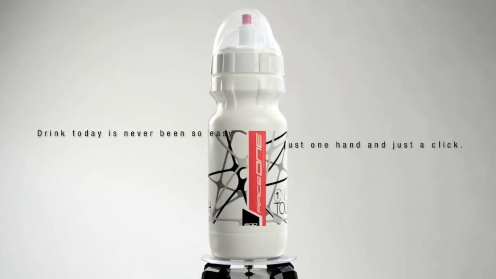 Raceone Onetouch 750 ML Beyaz Kolay Açılabilir Bisiklet Matarası