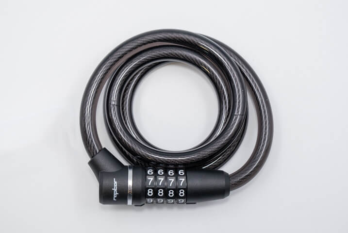Кодовый велосипедный замок Raptor 12x120 см 200916