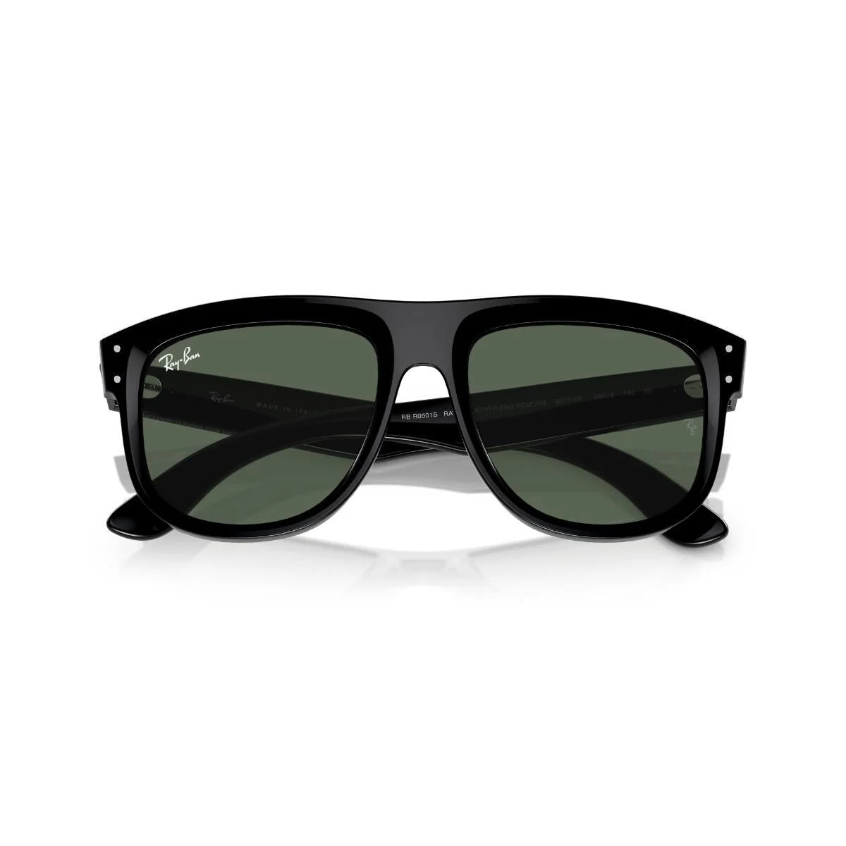 Солнцезащитные очки Ray-Ban Boyfriend Reverse RBR0501S 6677VR 56 оправа черный темно-зеленый