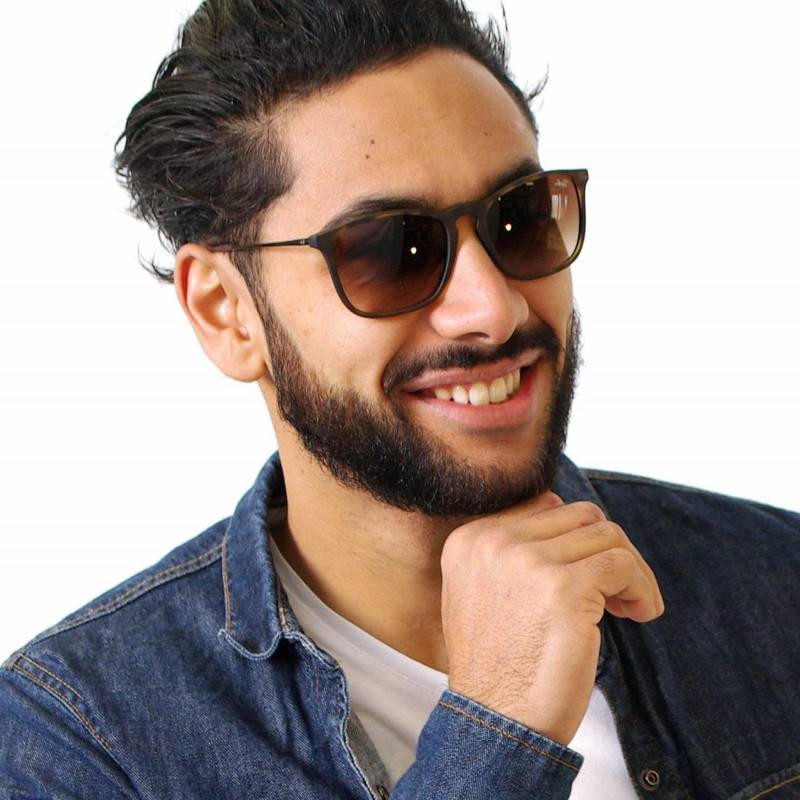 Солнцезащитные очки Ray-Ban Chris 0RB4187 Гавана темно-синие