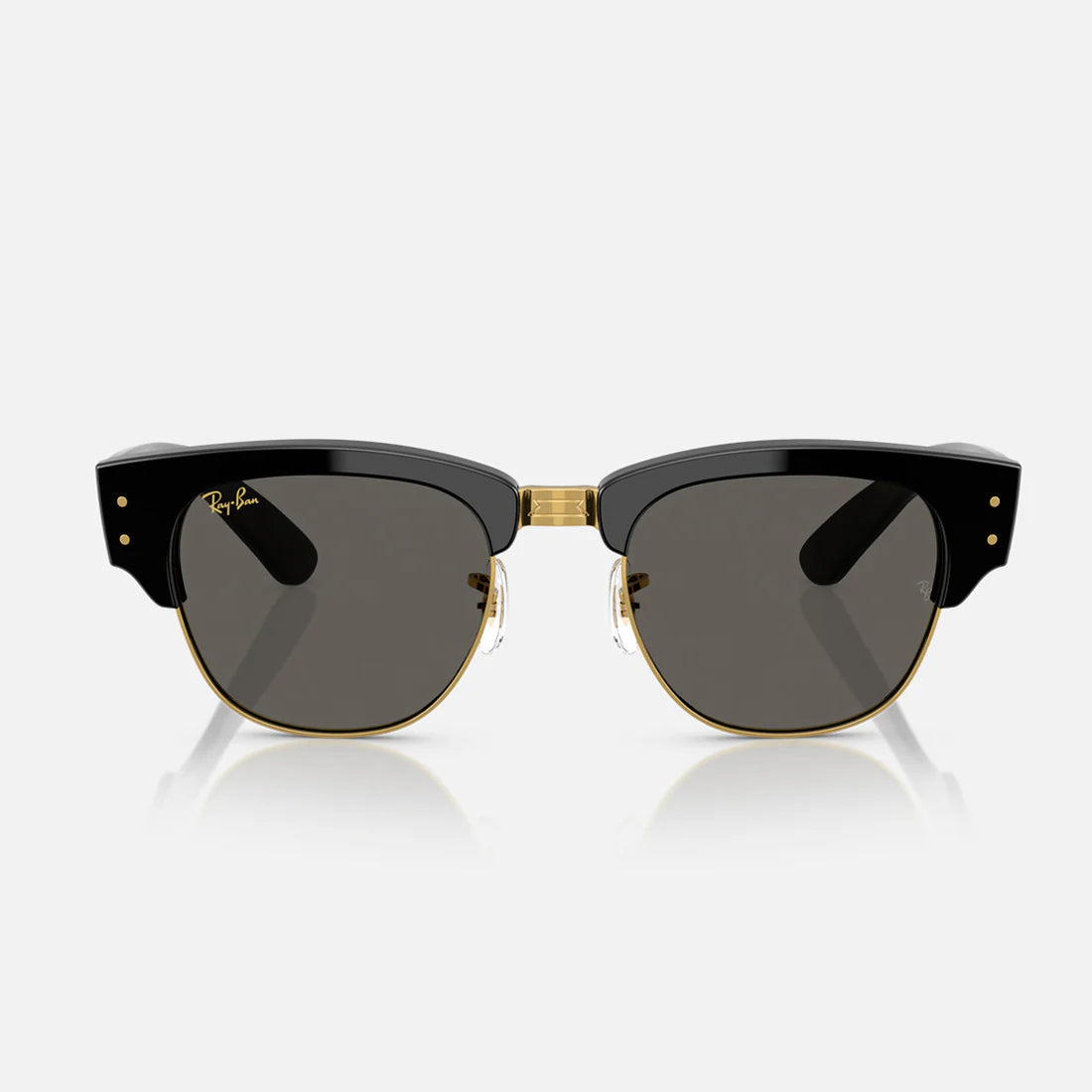 Ray-Ban Mega ClubMaster ASAP Rocky Special Collection Sunglasses 0RB0316S Black On Gold Dark Grey 53 Size 6826J5