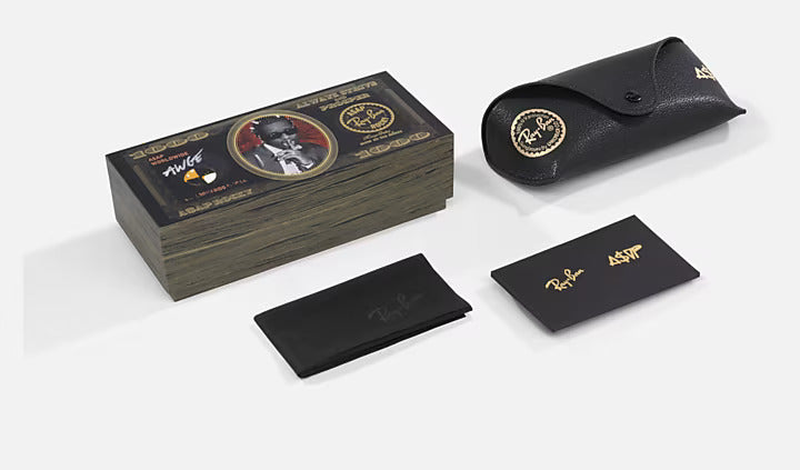Солнцезащитные очки Ray-Ban Mega Wayfarer ASAP Rocky Special Collection 0RB0840S Black Dark Gray 51 Size 6826J5