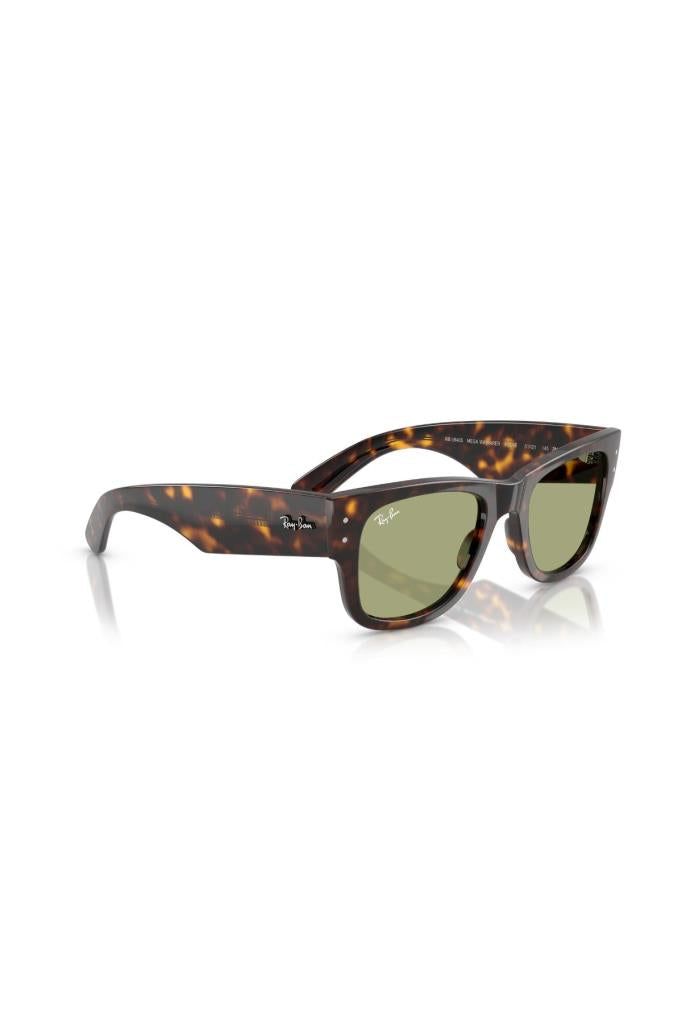 Ray-Ban Mega Wayfarer Sunglasses RB0840S 902/4E 51 Size Havana Bottle Green