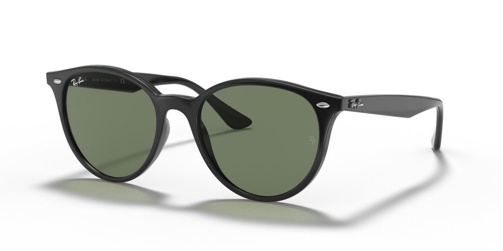 Солнцезащитные очки Ray-Ban RB4305 601/71 53 Экартман Черные Темно-зеленые