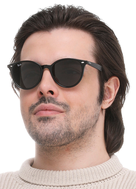 Солнцезащитные очки Ray-Ban RB4305 601/71 53 Экартман Черные Темно-зеленые