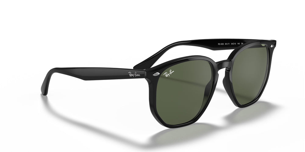 Солнцезащитные очки Ray-Ban RB4306 601/71 54 Экартман Черные Темно-зеленые