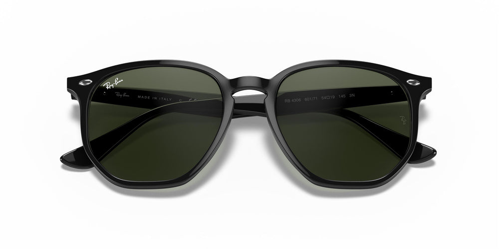 Солнцезащитные очки Ray-Ban RB4306 601/71 54 Экартман Черные Темно-зеленые