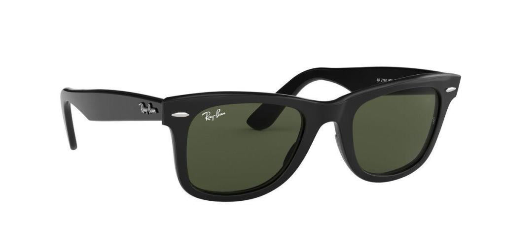 Солнцезащитные очки Ray-Ban Wayfarer 0RB2140 Черные G-15 Зеленые