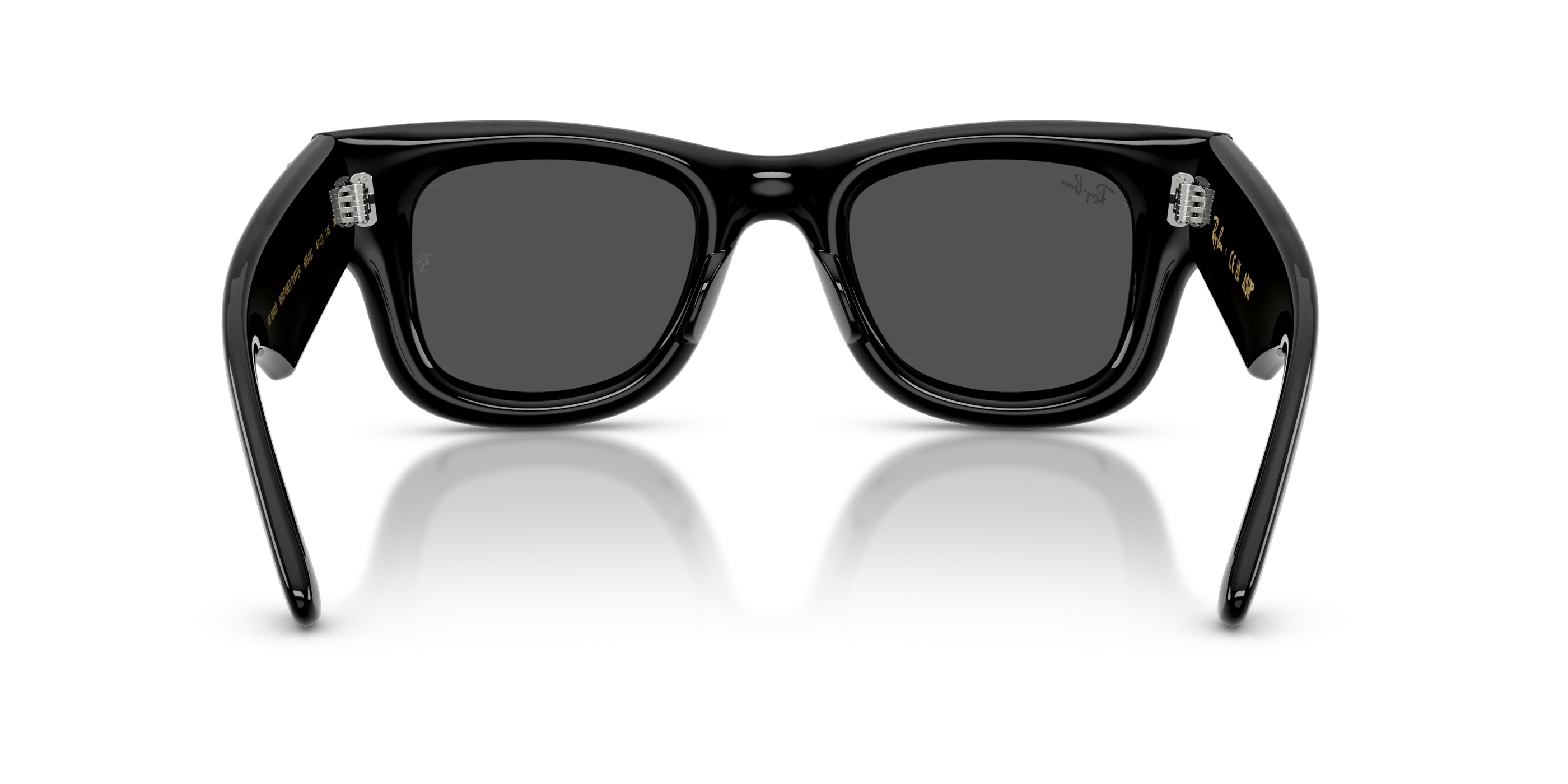 Ray-Ban Wayfarer Puffer A$AP ROCKY Özel Seri Güneş Gözlüğü RB4940 686487 Black With Strass Dark Grey 47 Ekartman