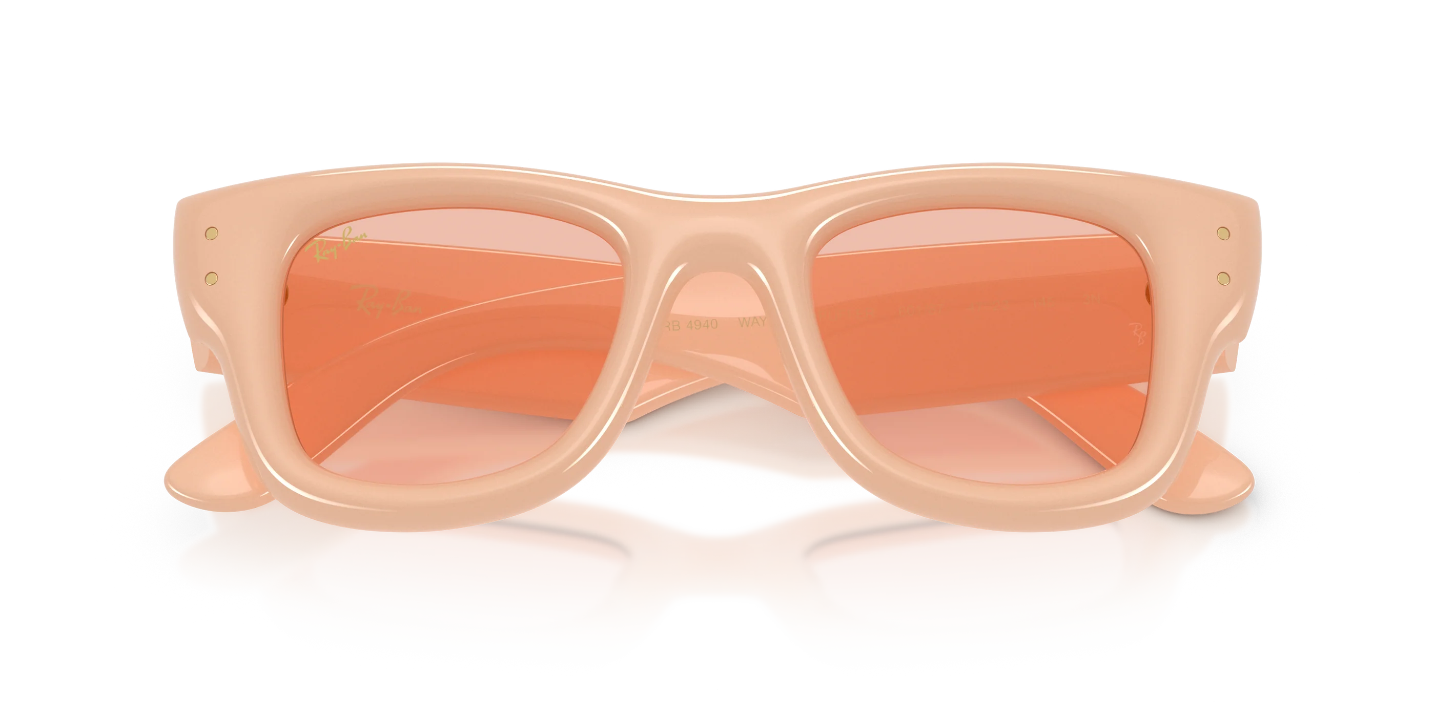 Ray-Ban Wayfarer Puffer A$AP ROCKY Özel Seri Güneş Gözlüğü RB4940 687584 Solid Nude Dark Pink 47 Ekartman