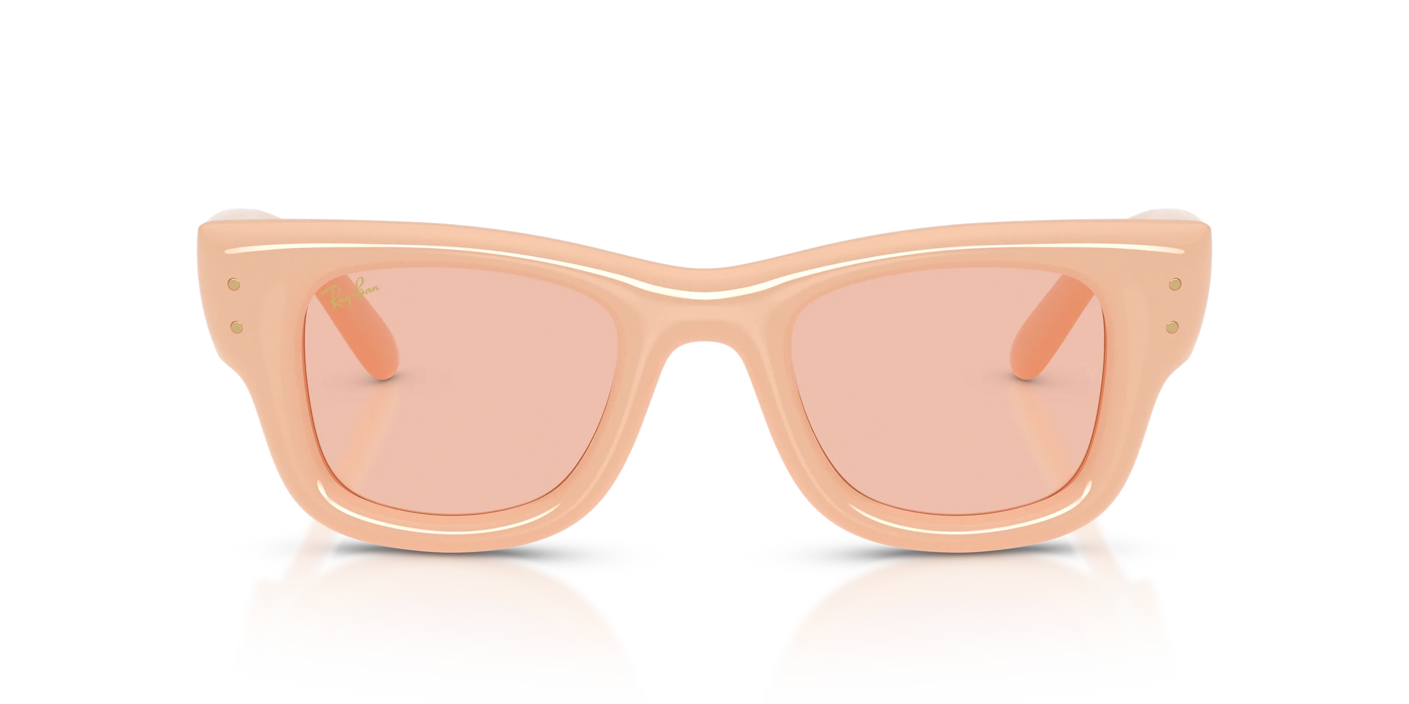 Ray-Ban Wayfarer Puffer A$AP ROCKY Özel Seri Güneş Gözlüğü RB4940 687584 Solid Nude Dark Pink 47 Ekartman