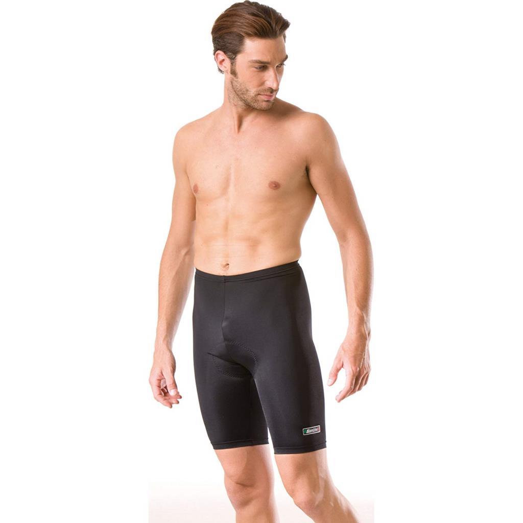 Santini Strapless Padded Cycling Tights Black