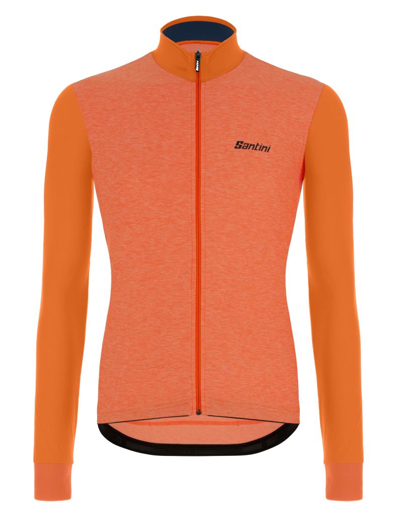 Santini Colore Puro Men's Thermal Winter Cycling Jersey 2W216075RCOLORPUR0