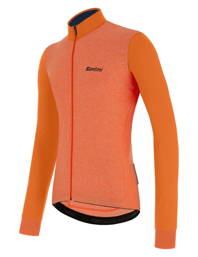 Santini Colore Puro Men's Thermal Winter Cycling Jersey 2W216075RCOLORPUR0