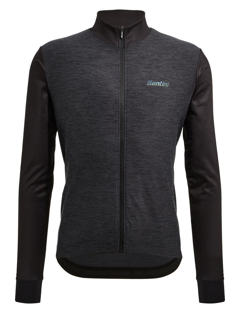 Santini Colore Puro Thermal Men's Winter Cycling Jersey 3W216075RCOLORPURO