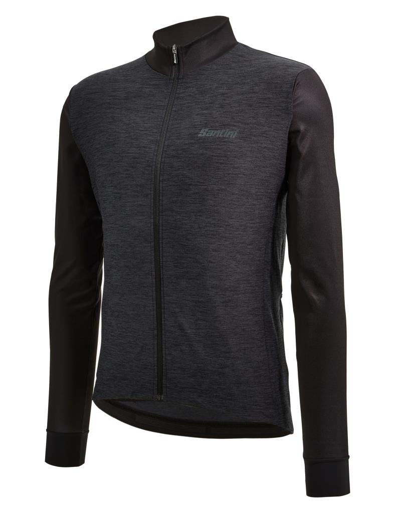 Santini Colore Puro Thermal Men's Winter Cycling Jersey 3W216075RCOLORPURO