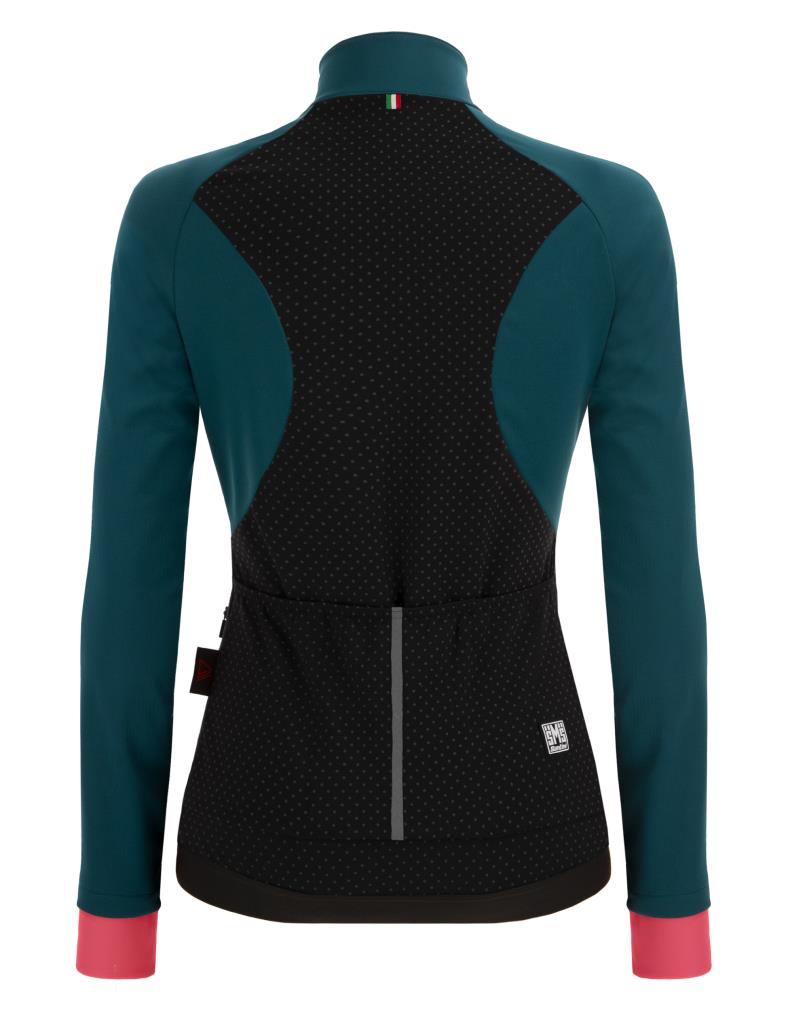 Santini CORAL BENGAL Polartec Kadın Kışlık Bisiklet Ceketi 2W51775CORALBENG