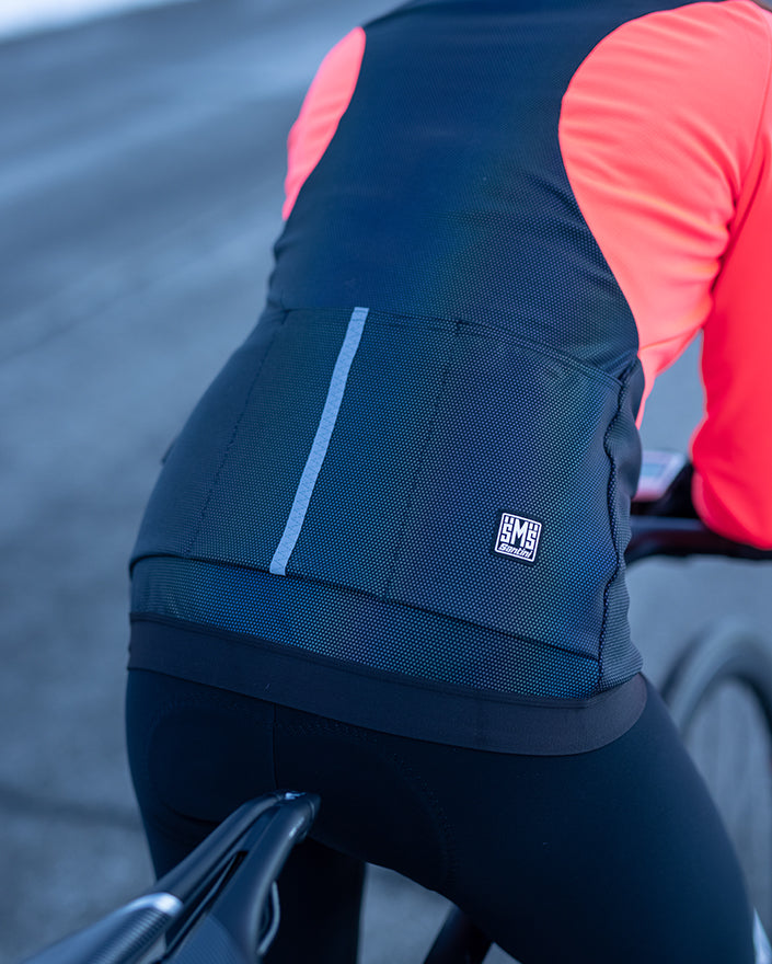 Santini CORAL BENGAL Polartec Kadın Kışlık Bisiklet Ceketi 2W51775CORALBENG