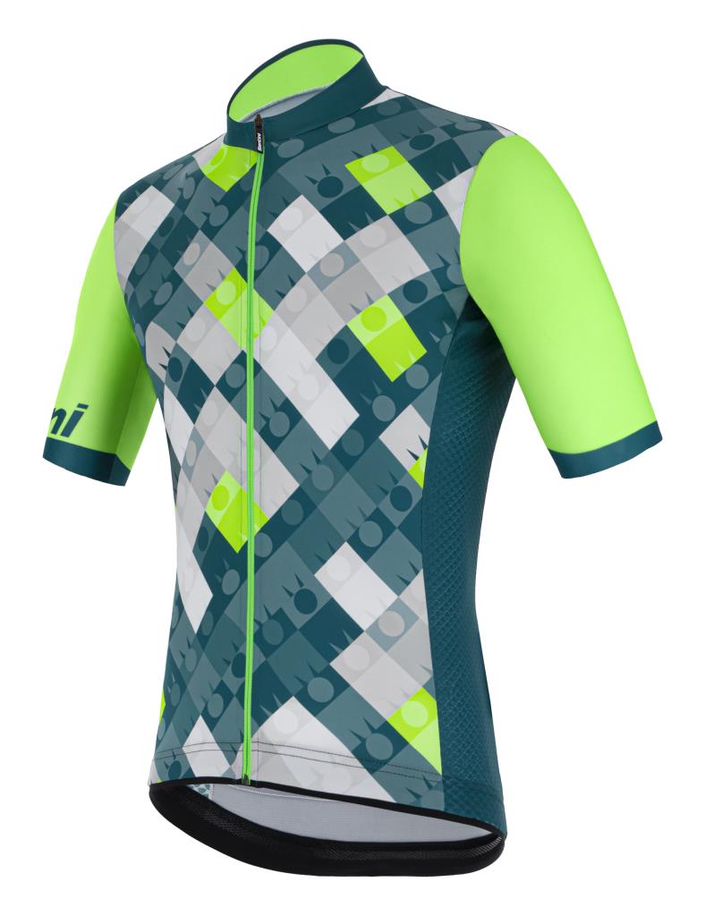 Santini Ironman SS Jersey Men's Short Sleeve Jersey 9I94075RVIS Ironman VIS Design