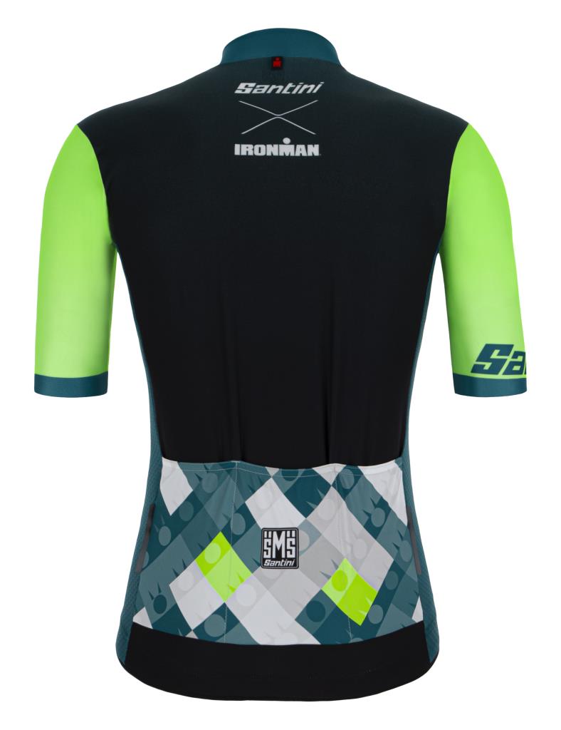 Santini Ironman SS Jersey Men's Short Sleeve Jersey 9I94075RVIS Ironman VIS Design