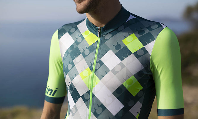 Santini Ironman SS Jersey Men's Short Sleeve Jersey 9I94075RVIS Ironman VIS Design