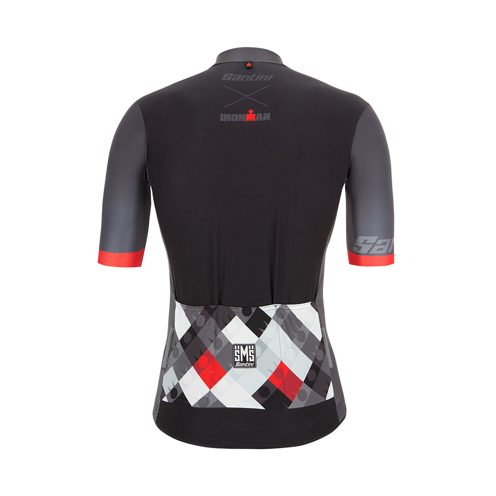 Santini Ironman SS Jersey Men's Short Sleeve Jersey 9I94075RVIS Ironman VIS Design