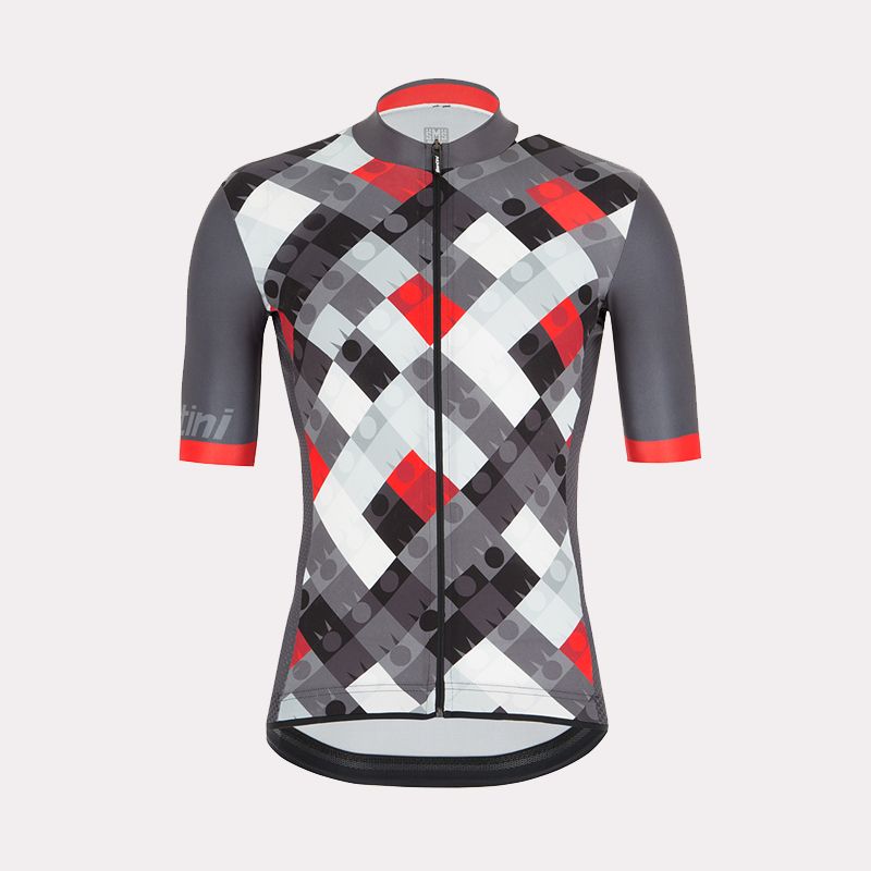Santini Ironman SS Jersey Men's Short Sleeve Jersey 9I94075RVIS Ironman VIS Design