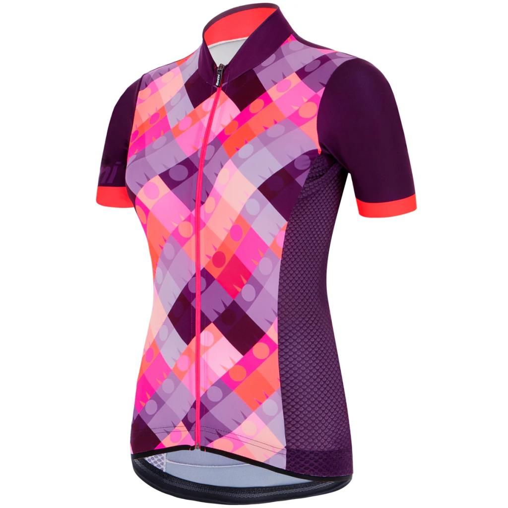 Santini Ironman SS Jersey Women's Jersey 9I940L75RDEA Ironman DEA Design Granatina