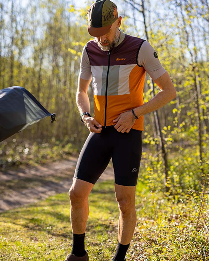 Santini Nebula Terranova Men's Windbreaker Vest 0M54275TNOVA