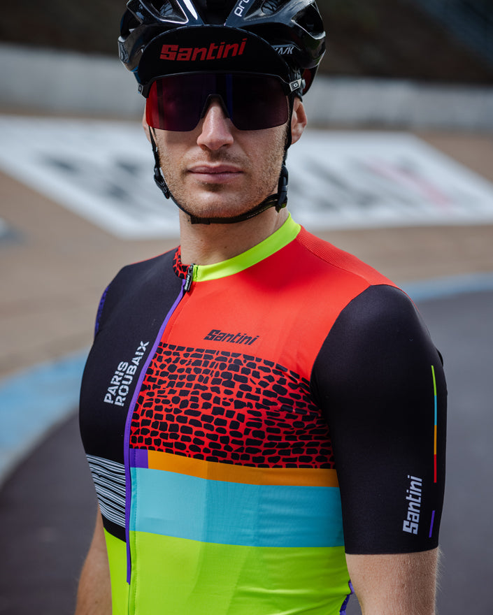 Santini Paris Roubaix Forger Des Heroes Erkek Bisiklet Forması RE94075C22PRFDH