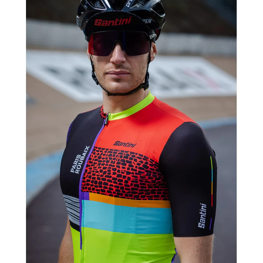 Santini Paris Roubaix Forger Des Heroes Erkek Bisiklet Forması RE94075C22PRFDH