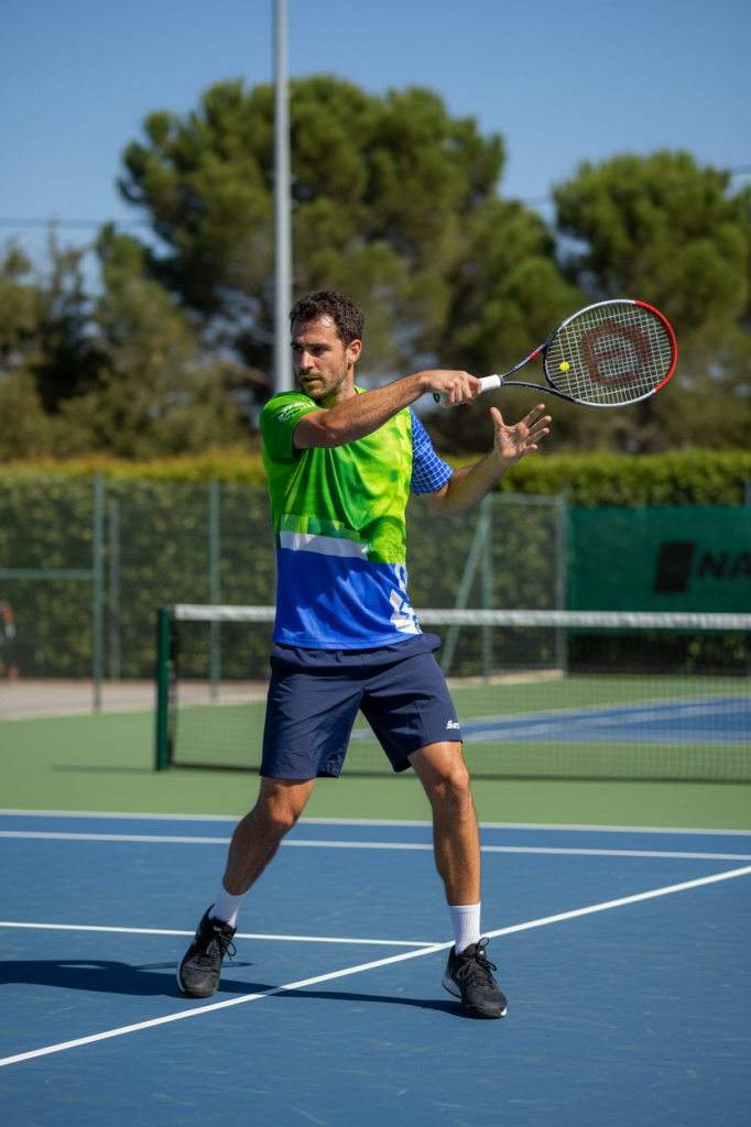 Santini Slam Plus Size Men's Tennis T-Shirt TN499GLLSLAM