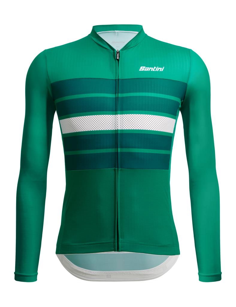 Santini SLEEK BENGAL Plus Size Men's Long Sleeve Summer Cycling Jersey 3S215075ESLKBENG