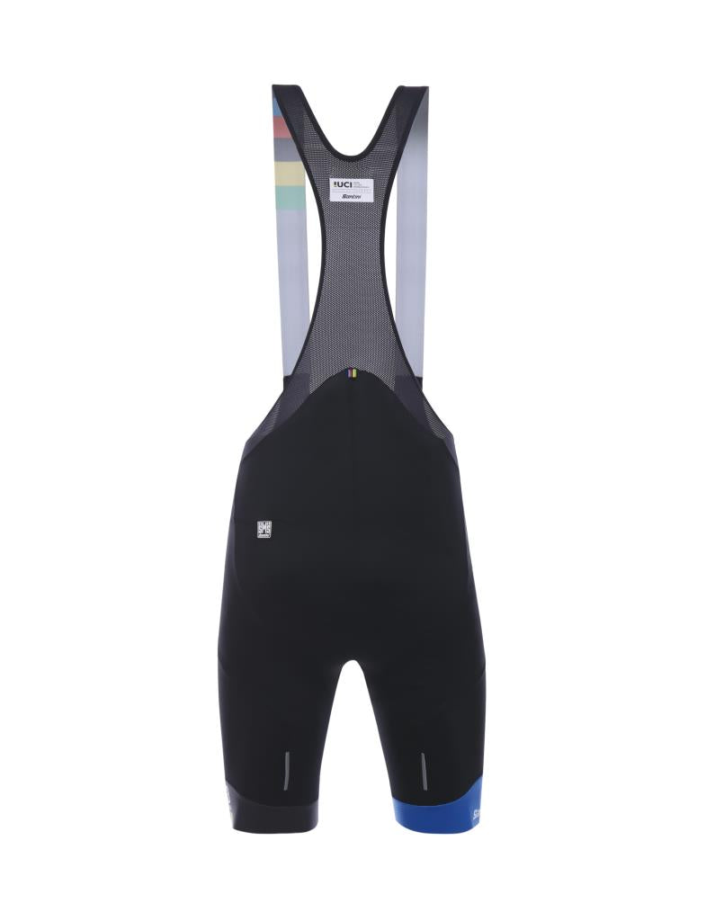 Santini UCI Official Lugano 1953 Road World Championship Özel Seri Erkek Askılı Bisiklet Taytı RE1075GITDAMA