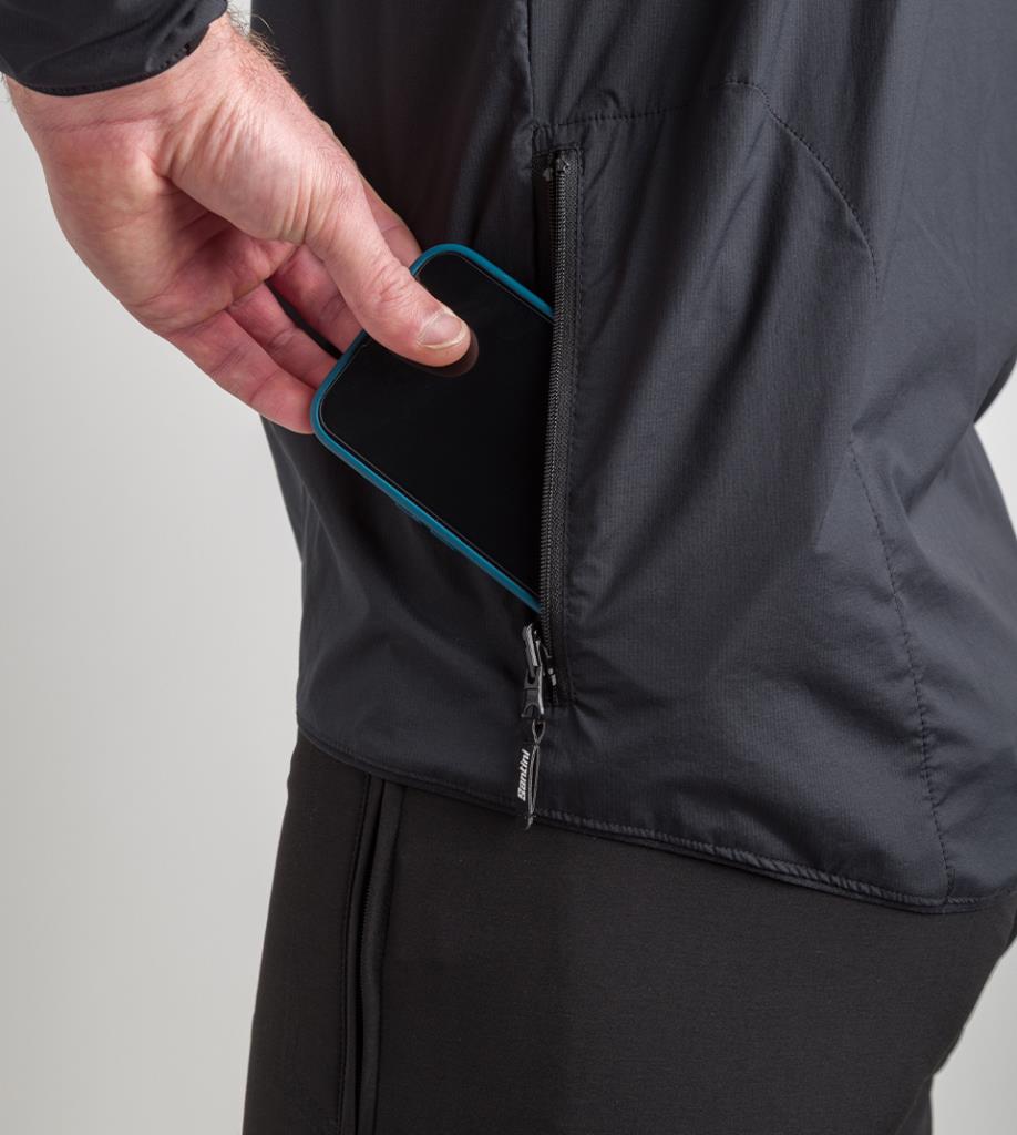 Santini VENTUS Windproof Pocket Foldable Men's Windbreaker Jacket 4M33375VENTU