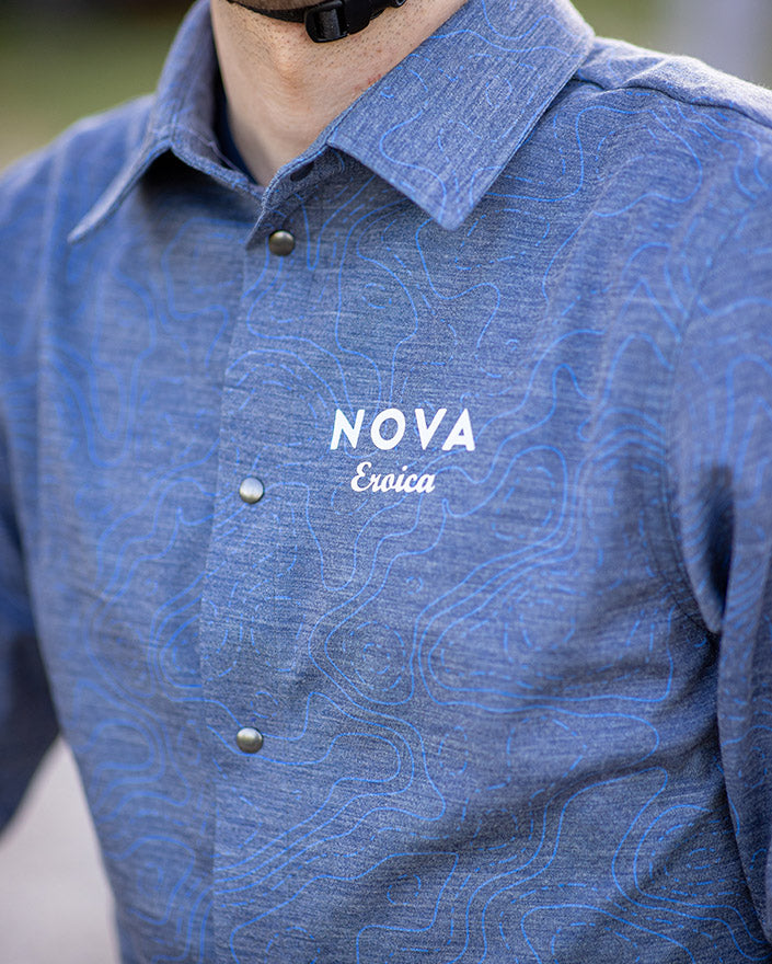 Santini VIA Nova Eroica Gravel Büyük Beden Yün Gömlek ER494WLGRAVLVIA