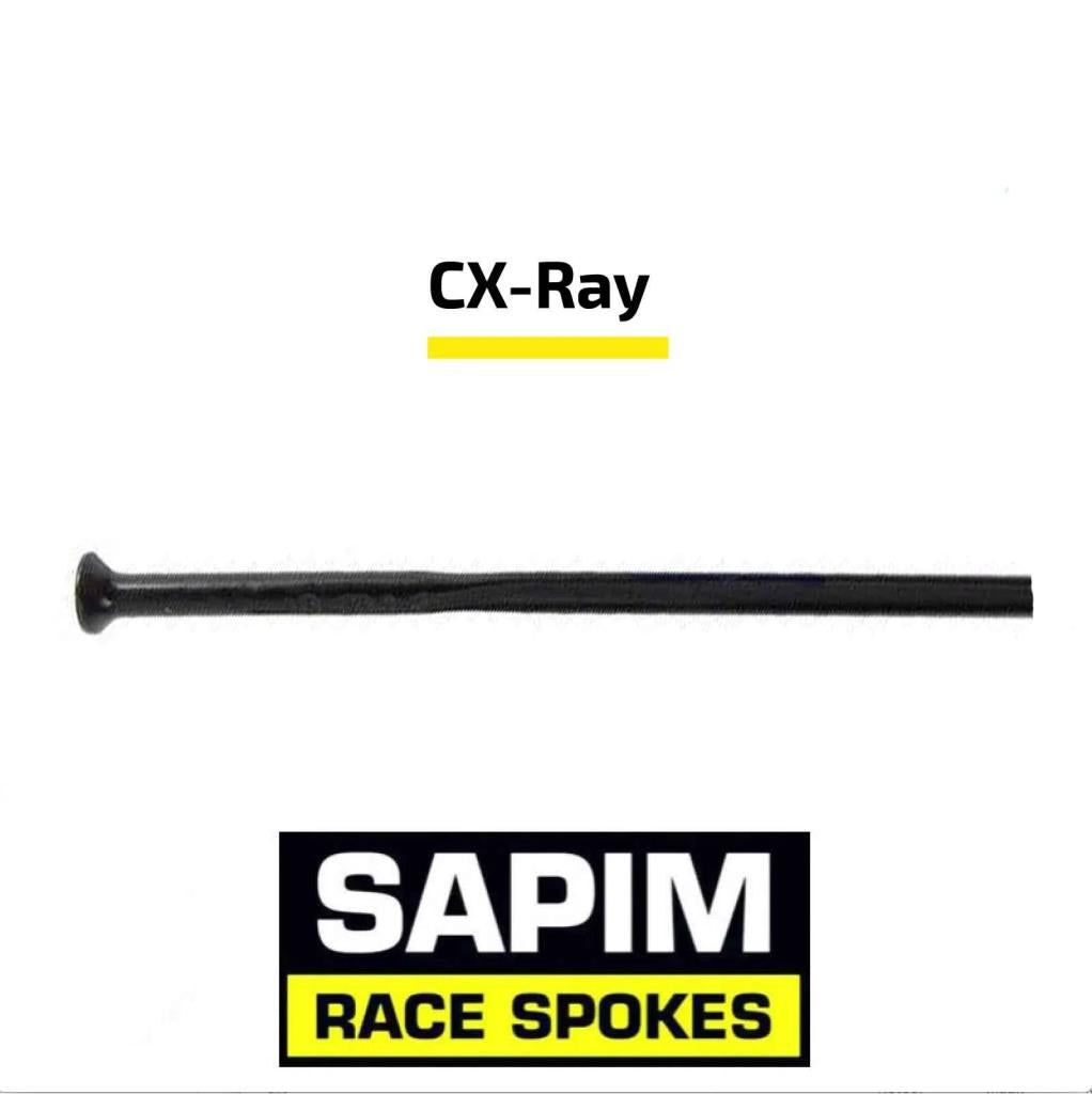 Sapim CX Ray SP Spoke Straight Pull Flat Head 298mm Black