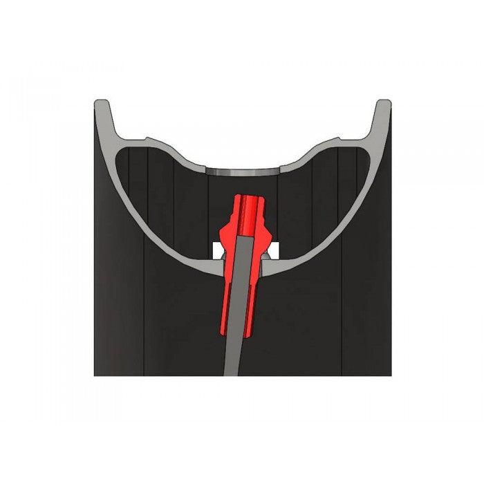 Sapim Polyax Alu Square Double Secure Lock Jant Teli Başlığı 16mm Mor
