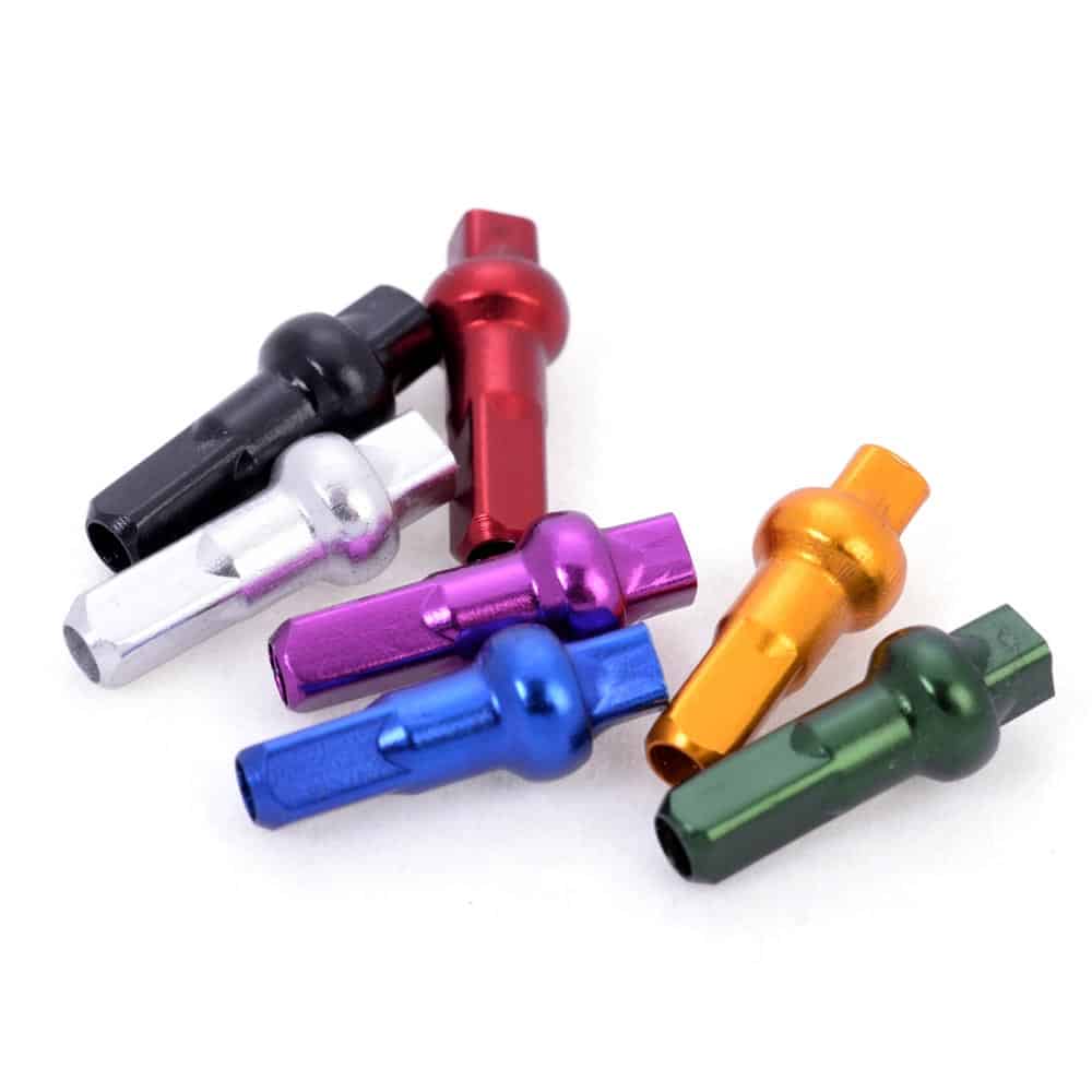 Sapim Polyax Alu Square Double Secure Lock Jant Teli Başlığı 16mm Mor