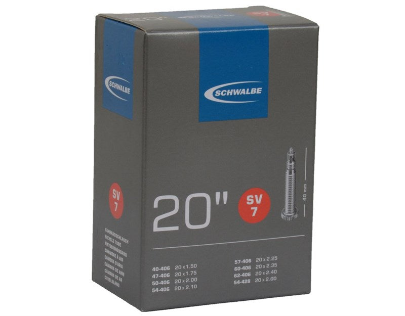 Schwalbe Thin Valve Inner Tube Sv7 20X1.50/2.40